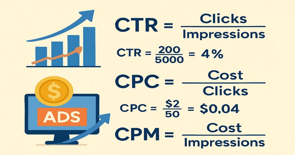Як розрахувати CTR, CPC і CPM: формули з прикладами